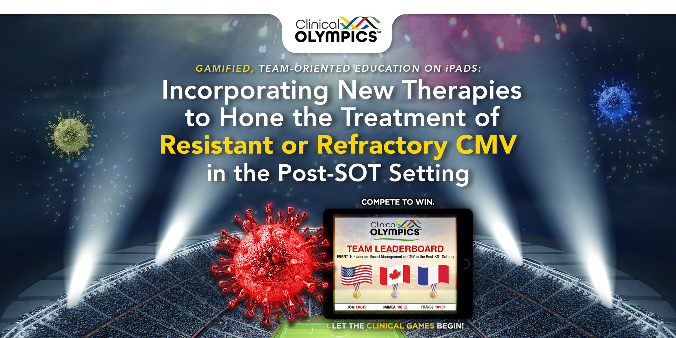 Gamified, Team-Oriented Education on iPads: Incorporating New Therapies to Hone the Treatment of Resistant or Refractory CMV in the Post-SOT Setting